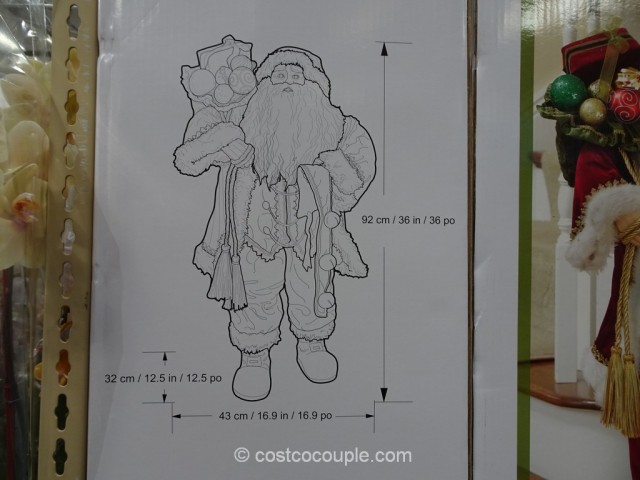 36-Inch Fabric Santa Costco 4