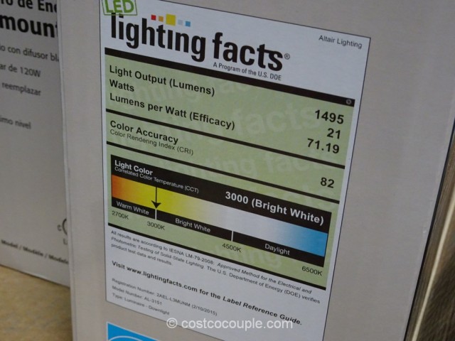 Altair Lighting 14-Inch Flushmount LED Light Fixture Costco 4