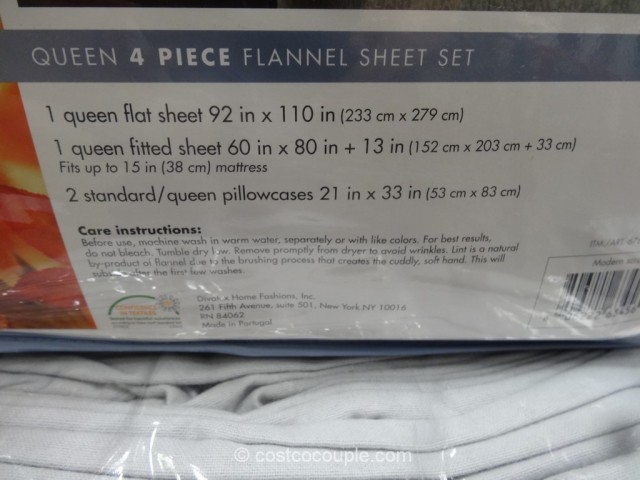Flannel Queen Sheet Set Costco 3