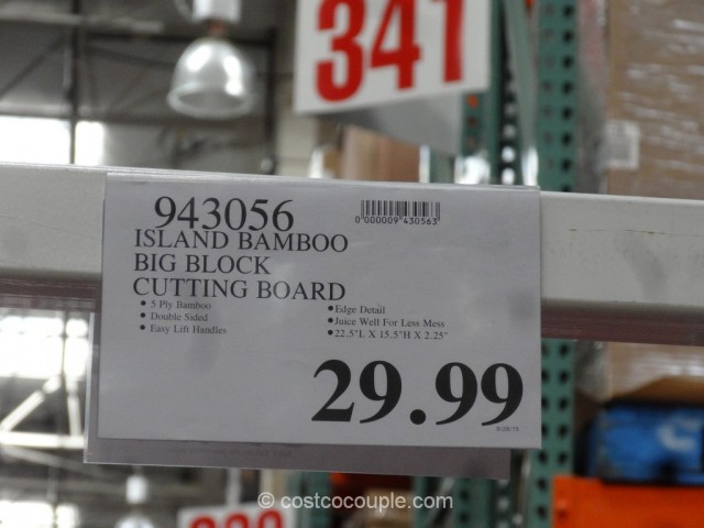 Island Bamboo Carving and Cutting Board Costco 1