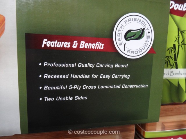 Island Bamboo Carving and Cutting Board Costco 4