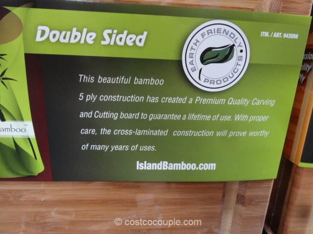 Island Bamboo Carving and Cutting Board Costco 6