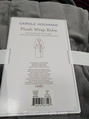 Carole Hochman Ladies Plush Wrap Robe Costco 5