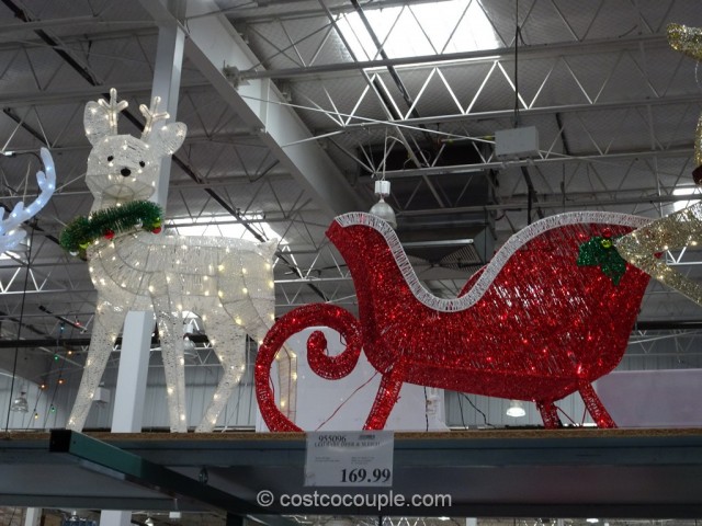 LED Baby Deer and Sleigh Costco 2