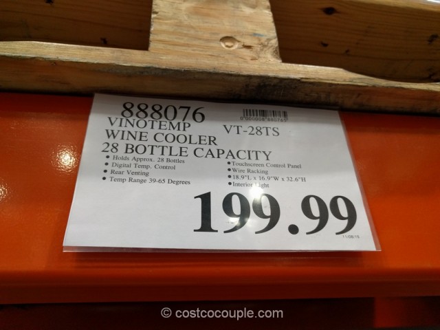 VinoTemp 28-Bottle Wine Cooler Costco 1