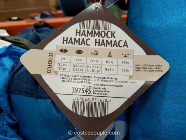 Chillax Double Travel Hammock Costco 4