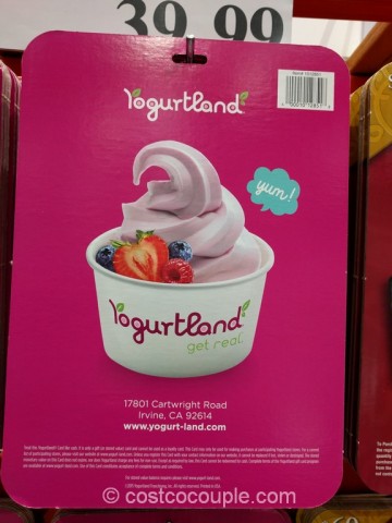 Gift Card Yogurtland Costco 1