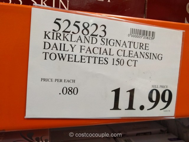 Kirkland Signature Daily Facial Cleansing Towelettes Costco 1