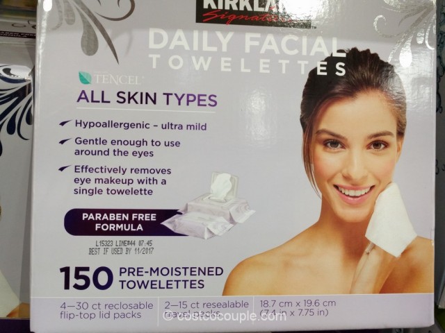 Kirkland Signature Daily Facial Cleansing Towelettes Costco 2