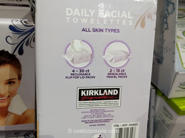 Kirkland Signature Daily Facial Cleansing Towelettes Costco 3