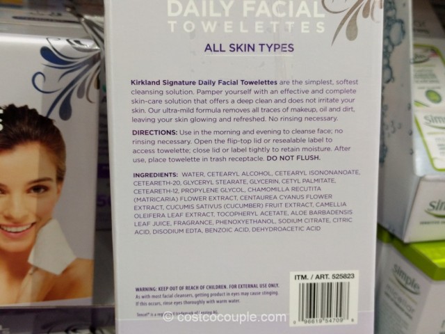Kirkland Signature Daily Facial Cleansing Towelettes Costco 4