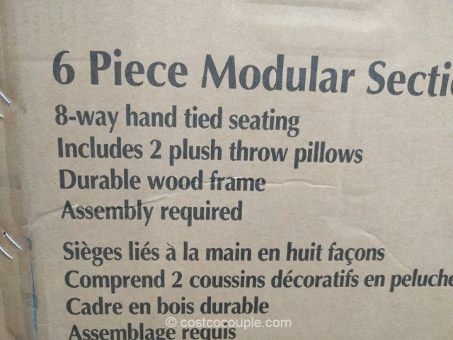 6-Piece Modular Fabric Sectional Costco 6