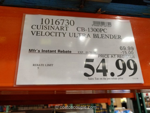 Cuisinart Velocity Ultra Blender Costco 1