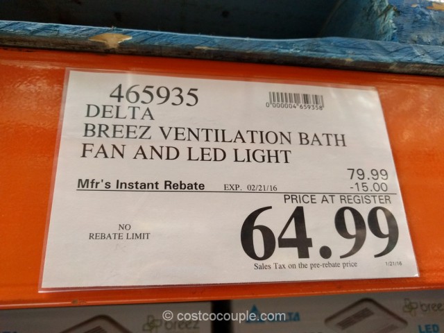 Delta Breez Ventilation Fan Costco 1