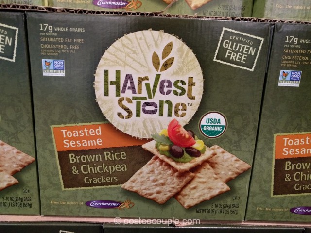 Harvest Stone Organic Brown Rice and Chickpean Crackers Costco 2