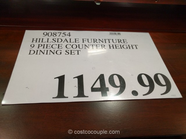 Hillsdale Furniture 9-Piece Counter Height Dining Set Costco 1