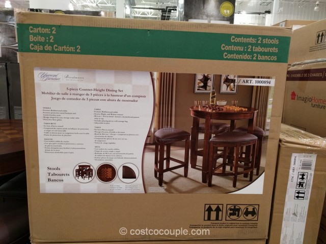 Universal Furniture 5-Piece Counter Height Dining Set Costco 2