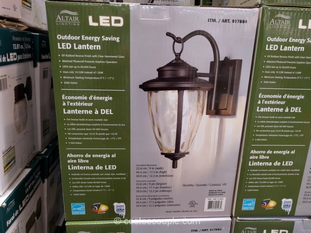 Altair Lighting Outdoor LED Lantern Costco 3