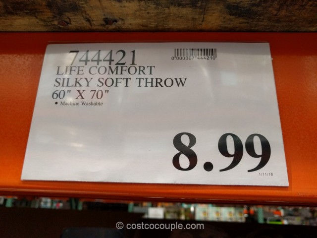 Life Comfort Silky Soft Throw Costco 1