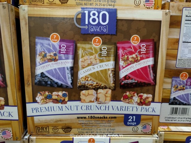 180 Snacks Premium Nut Crunch Variety Pack Costco 2