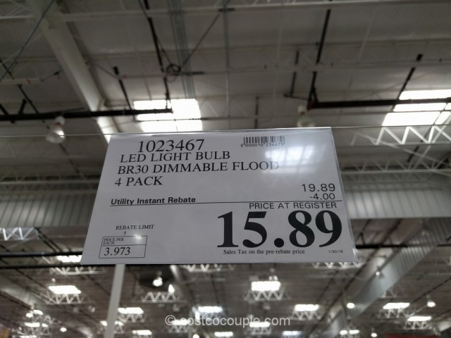 Feit Electric BR30 Dimmable LED Bulb Costco 1