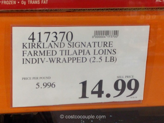 Kirkland Signature Farmed Tilapia Loins Costco 1