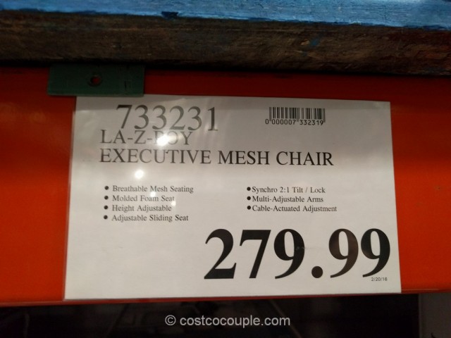 La-Z-Boy Executive Mesh Chair Costco 1