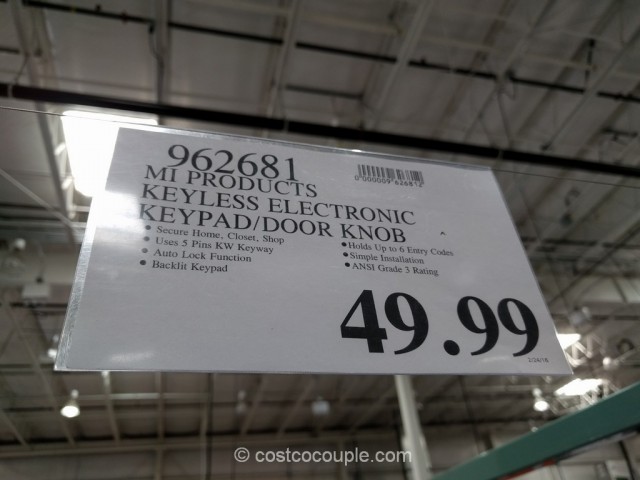 Mi Products Keyless Electronic Keypad Entry Door Knob Costco 1