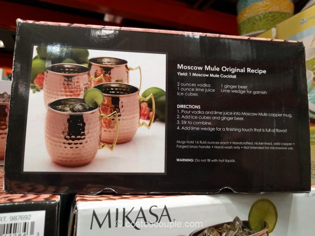 Mikasa Moscow Mule Mugs
