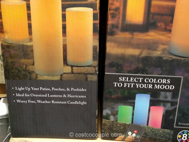Premium Outdoor LED Candles Costco 3