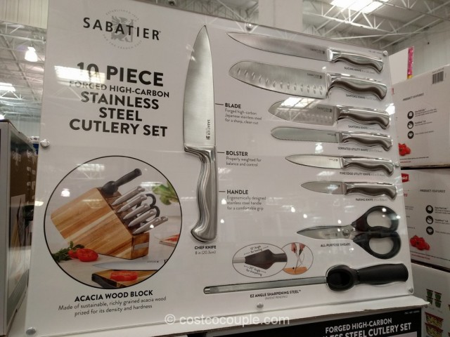 Sabatier 10-Piece Stainless Steel Cutlery Set Costco 2