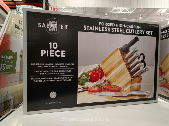 Sabatier 10-Piece Stainless Steel Cutlery Set Costco 3