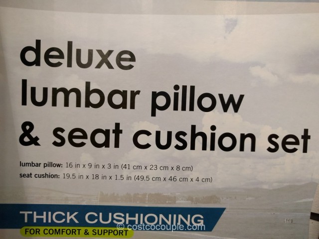 Aerocore Deluxe Lumbar Pillow and Seat Cushion Set Costco 4