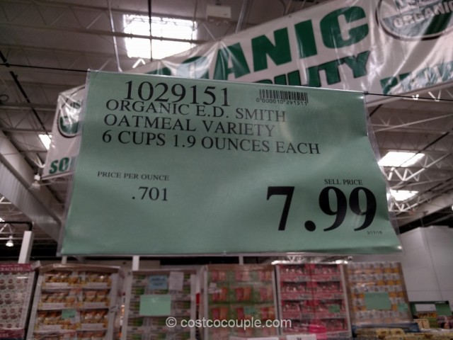 ED Smith Organic Instant Oatmeal Costco 2