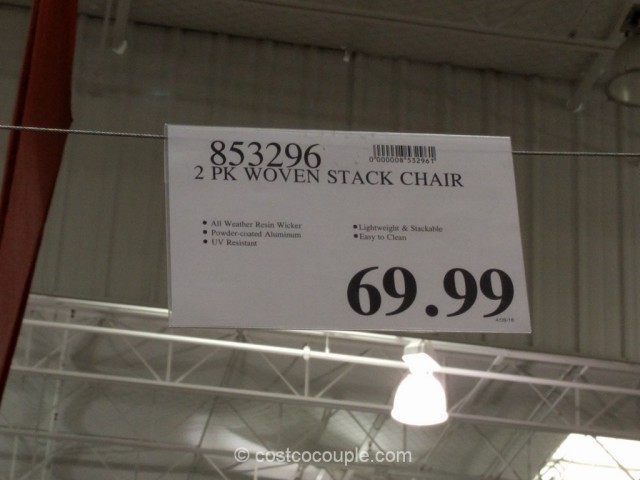 Resin Bistro Wicker Chair Costco 1