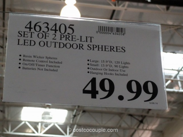 LED Lighted Spheres Costco 1