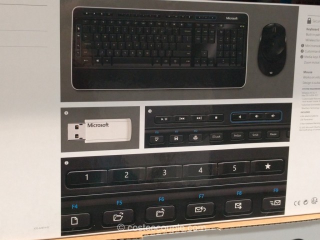 Microsoft Wireless Keyboard and Mouse Set Costco 3