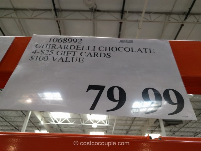 Gift Card Ghirardelli Costco 4