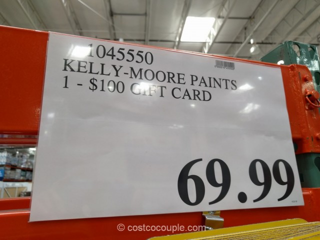 Gift Card Kelly Moore Paints Costco 1