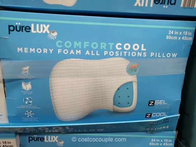 Purelux ComfortCool Memory Foam Pillow Costco 3