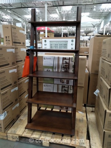 Bayside Furnishings Ladder Bookcase Costco 2