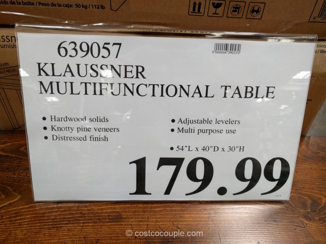 Klaussner Multifunctional Table Costco 3