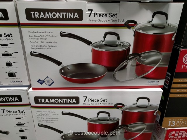 Tramontina 7-Piece Aluminum Cookware Set Costco 3