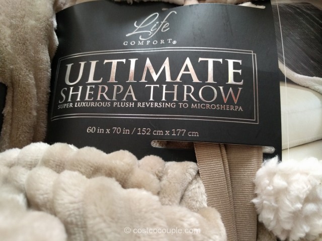 Life Comfort Ultimate Sherpa Throw Costco 3