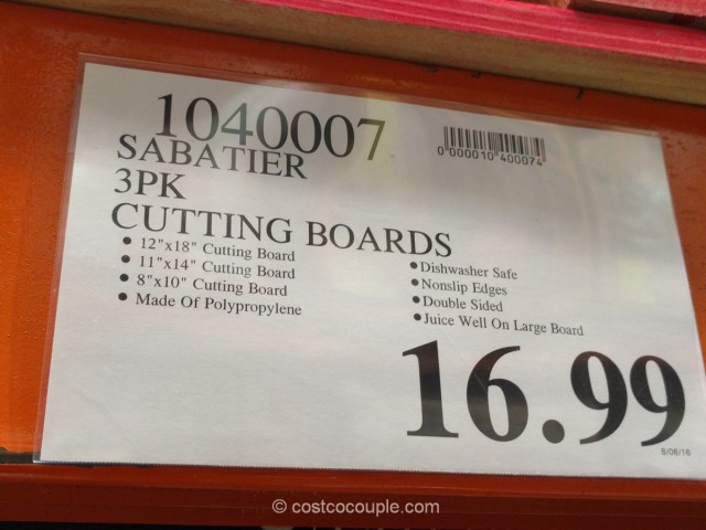 Sabatier 3-Piece Cutting Board Costco 1
