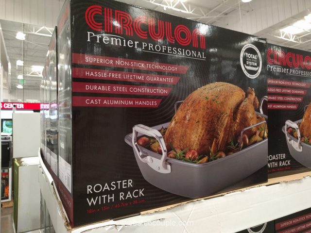NEW Circulon Premier Professional Oval Roasting Pan With Rack Non