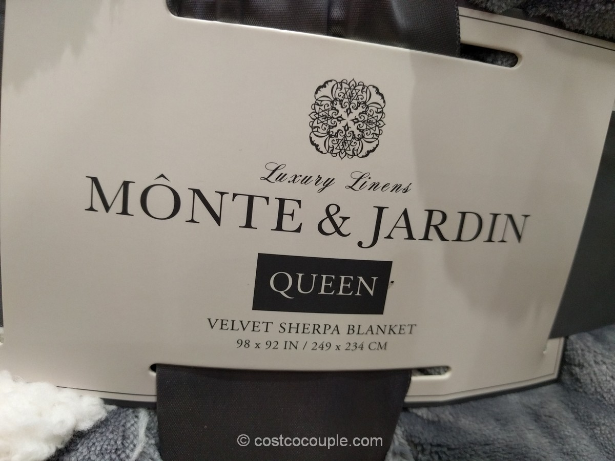 Monte and Jardin Velvet Sherpa Blanket