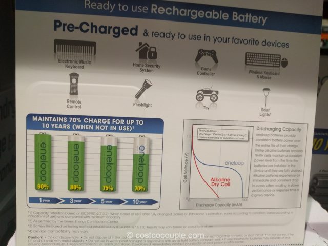 Eneloop AAA Rechargeable Batteries Costco 3