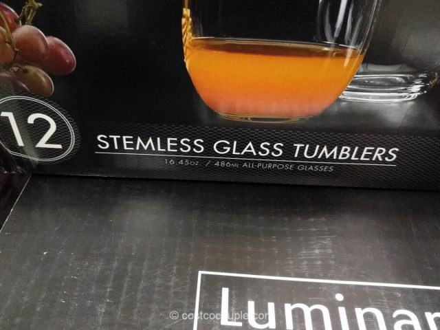 Luminarc Stemless Glass Set Costco 3