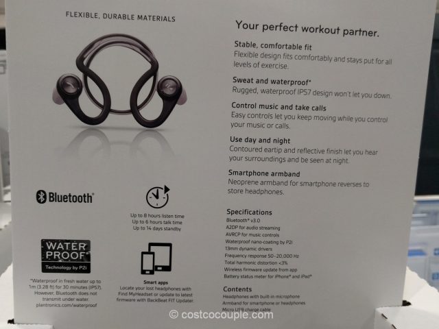 Plantronics BackBeat Fit Wireless Headphones Costco 3